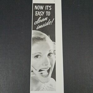 1938 Johnson Tek Tooth Brush Vintage Print Ad Clean Inside New Brunswick NJ Shop